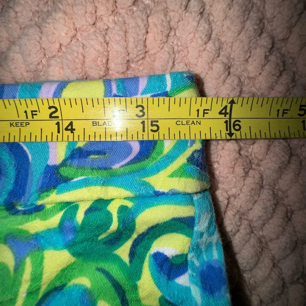 Lilly Pulitzer Sea Blue Lilly's Lagoon Kelli Pants size 4 - Picture 8 of 12